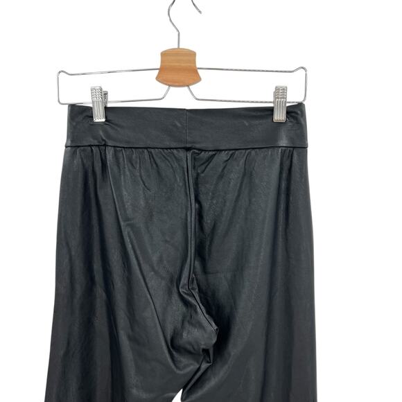 Commando Faux Leather Joggers Pants Pull-On Stretch Tapered Black Size‎ Small - Picture 9 of 10